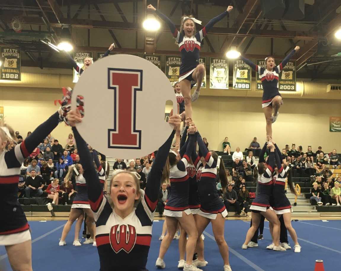 The Westview Wildcats demonstrated their impressive stunting ability at West Linn.