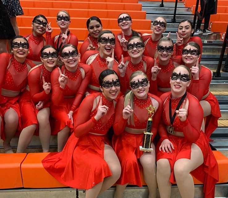 The South Albany RedHawks won at Sprague with their piece 'We Know Your Secret.'