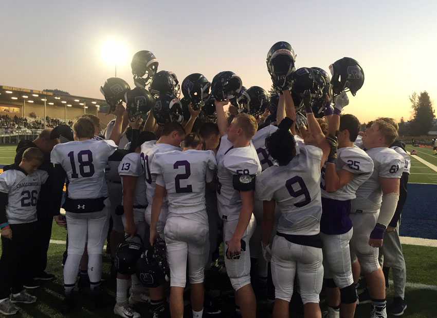 Cascade Christian will defend its 3A title next week after a complete win over Amity, 49-24, on Saturday