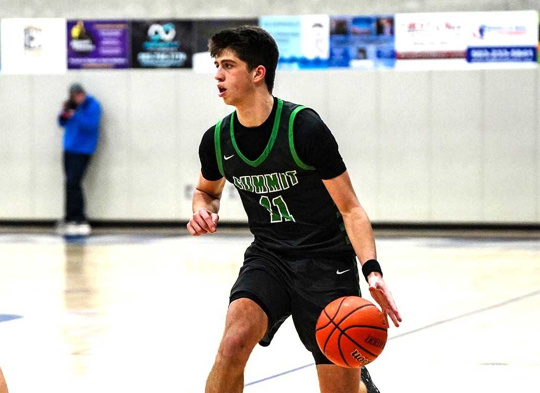 Summit senior Pearson Carmichael is averaging 25.8 points and 11.4 rebounds this season. (Photo by Fanta Mithmeuangneua)