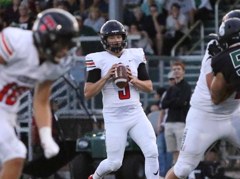 Thurston's Cade Crist threw for 328 yards and four touchdowns Friday. (Photo by Patrick Edmison)
