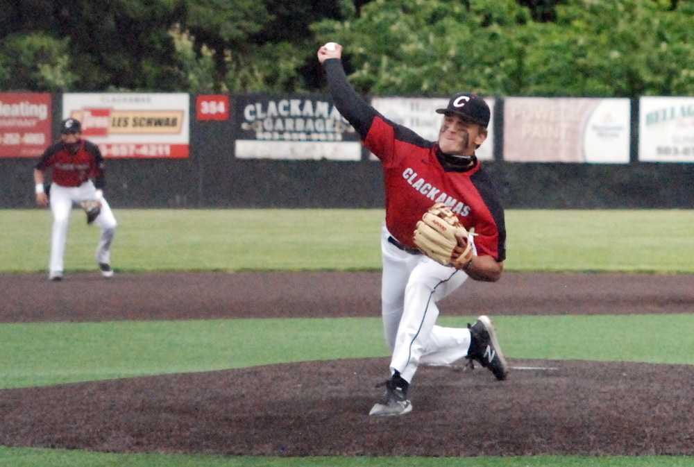 Clackamas junior Jackson Jaha pitched a complete game to lead the Cavaliers past Lakeridge, 2-1