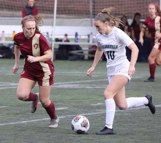 Wilsonville's Lindsey Antonson has scored 46 goals this season, matching her sophomore total. (Photo by Norm Maves Jr.)