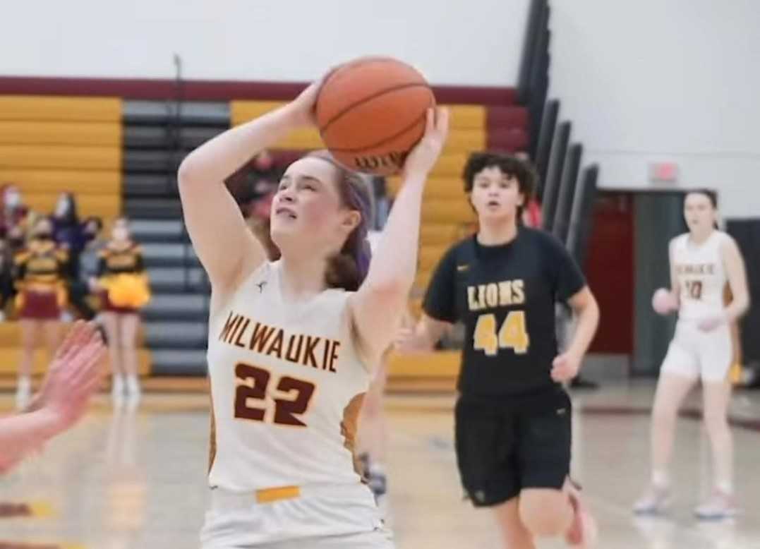 Milwaukie's Cali Denson shot 24 of 46 from three-point range in wins over Parkrose and La Salle Prep last week.