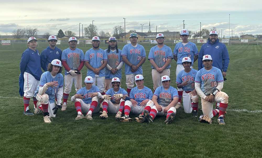 Nyssa baseball swept Riverside last Friday and helped set an Oregon record to boot