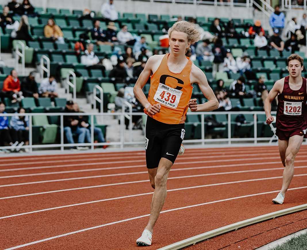 Crater's Tyrone Gorze won state titles in the 1,500 meters as a sophomore and 3,000 as a junior. (Photo by Fanta Mithmeuangneua)