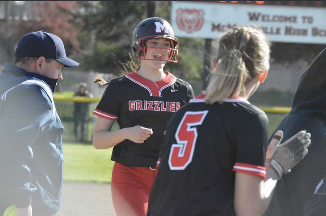 McMinnville's Mackenzie Bekofsky is hitting .524 with five home runs and 11 RBIs this season. (Photo by Kara Stigall)