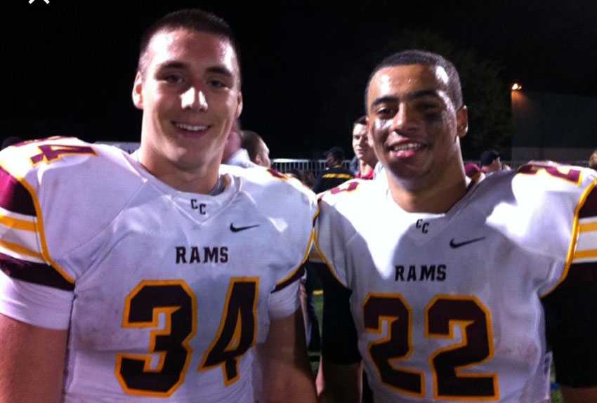 Ryan Nall (left) and Cameron Scarlett ran for 676 yards in Central Catholic’s 2013 semifinal win over Tigard.