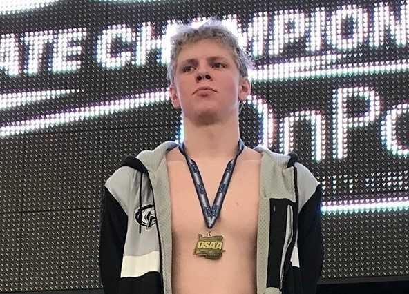 Thomas Olsen of Parkrose repeated as 5A champion in the 200 freestyle and 500 freestyle in last season's 5A championships.