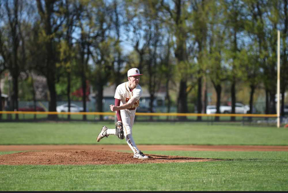 Freshman Sam Smith has been a standout for Central Catholic on the mound and at the dish