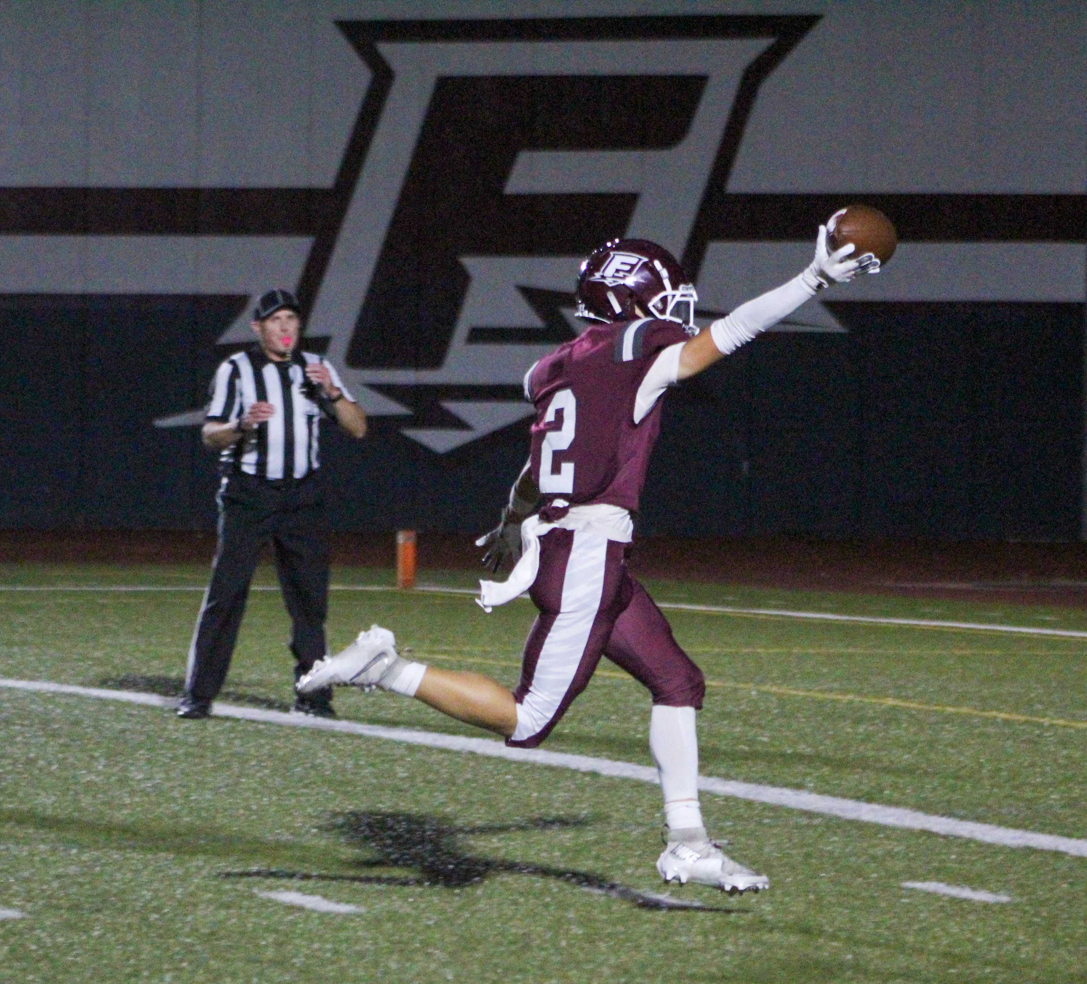 Franklin comes on to the field for the second half in a 48-6 win over Cleveland. (Photo by Austin White/Portland Preps)