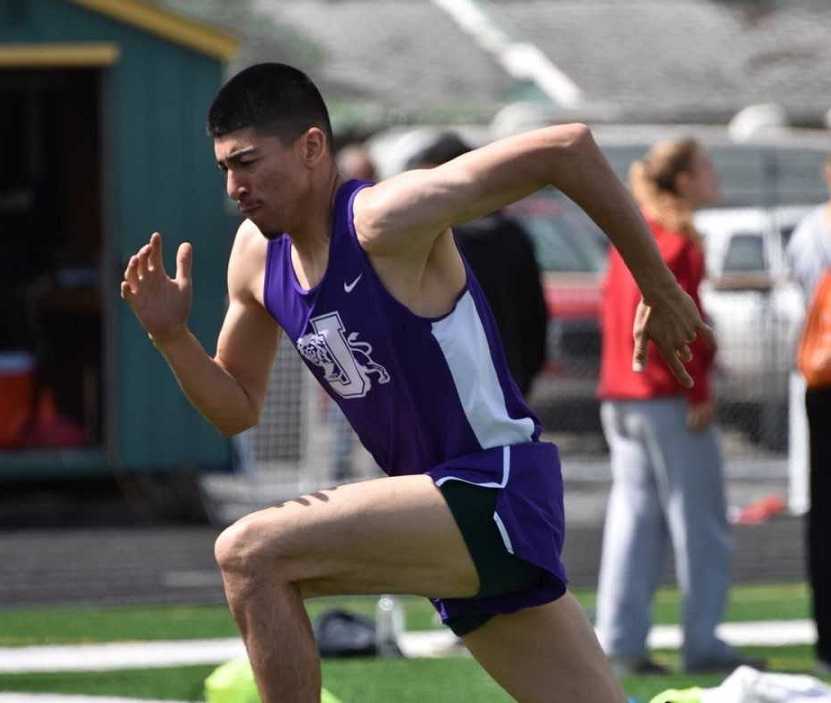 Jefferson's Cesar Sepulveda improved by more than four inches in the high jump this season.