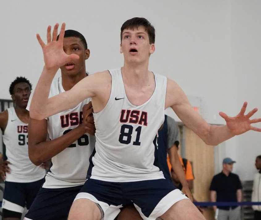 Crater's Nate Bittle nearly made the USA U16 team. (USA Basketball)